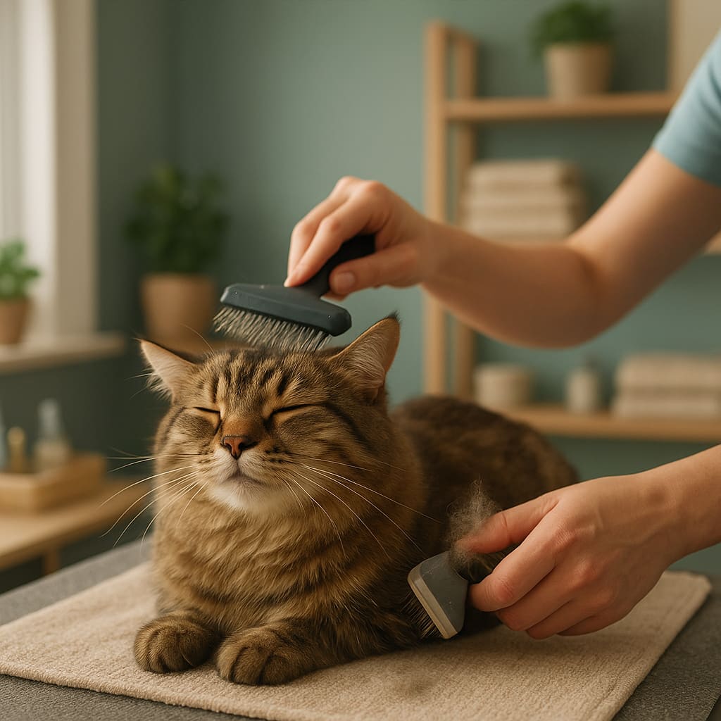 Katzen-Grooming und De-Shedding