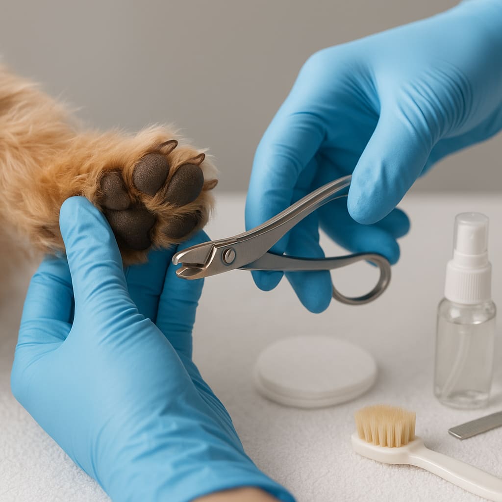 Pfotenpflege und Krallen schneiden